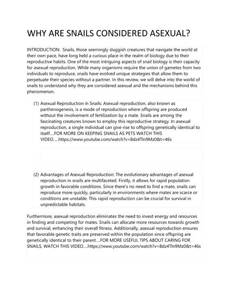 WHY ARE SNAILS CONSIDERED ASEXUAL.DO YOU WANT TO KNOW?docx | DOCX