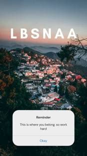 LBSNAA MOTIVATIONAL POSTER FOR ASPIRANTS - WITH TAPING FACILTIY FOR ...