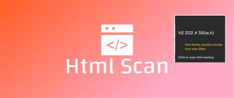 Image result for Scan Pic to HTML Code