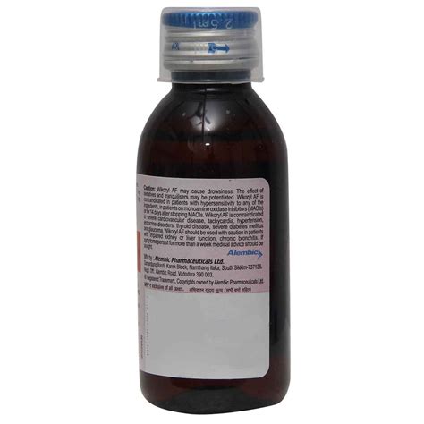 Wikoryl AF Syrup | Uses, Side Effects, Price | Apollo Pharmacy