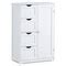 Modern MDF Storage Cabinet with 4 Drawers and Adjustable Shelf Ideal ...