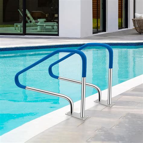 Huisuilinss Pool Rail,Pool Railings for Inground Pools,304 Stainless ...