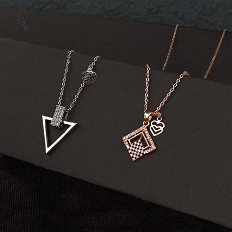 The Z Collection AD Diamond Chain Pack Of 2 Pendants - 12521002ML
