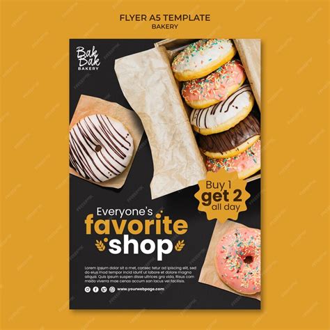 Modèle d'affiche de délicieux produits de boulangerie | PSD Gratuite