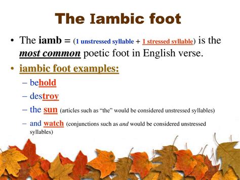 Feet In English Literature at Kathryn Ono blog