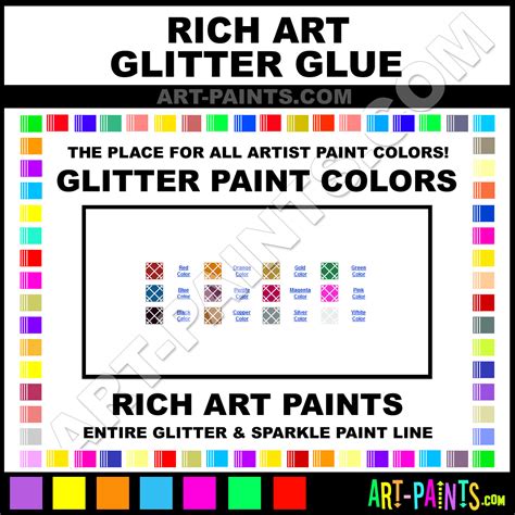 Rich Art Glitter Glue Glitter Paint Colors - Rich Art Glitter Glue ...