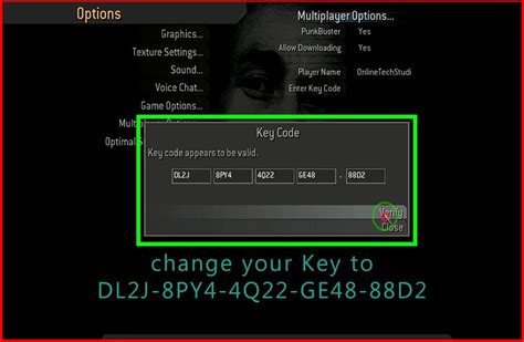 Cod 4 Multiplayer KeyCode 的图像结果