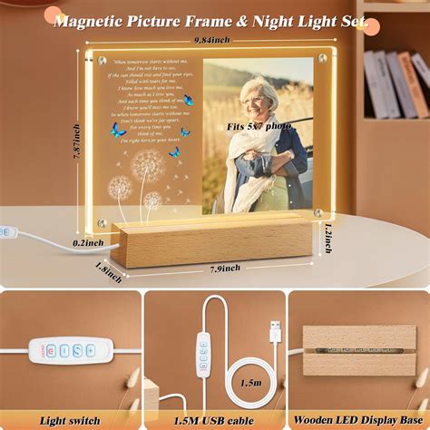JUOIFIP Sympathy Memorial Picture Frame, Magentic Acrylic India | Ubuy