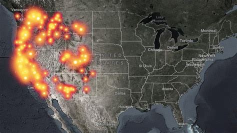 California, Oregon, and Washington live wildfire maps are tracking the ...