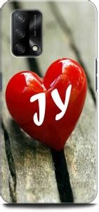 INDICRAFT Back Cover for OPPO F19, CPH2219 J Y, J LOVES Y, NAME, LETTER ...