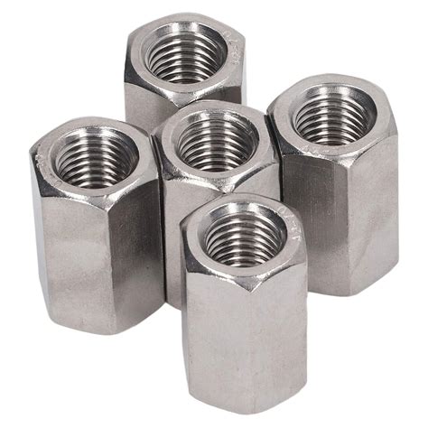 Hex Connector Nut, Female Threads 304 Stainless Steel Hex Coupling Nut ...