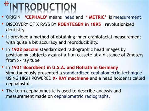Cephalometrics | PPTX