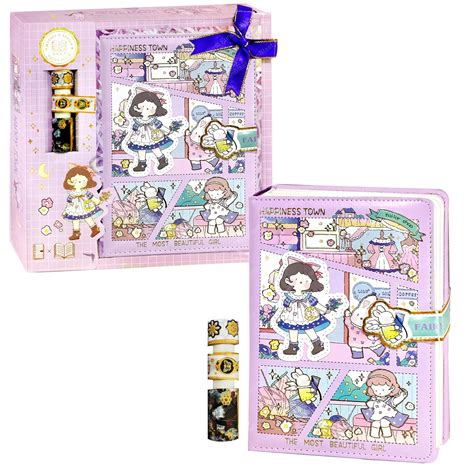 FunBlast Cute Diary with Washi Tape, Pack of 1 Girls Notebook Diary ...