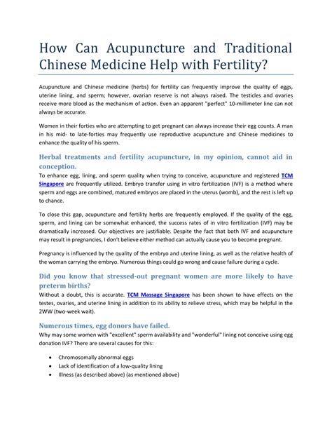 PPT - How Can Acupuncture and Traditional Chinese Medicine Help with ...