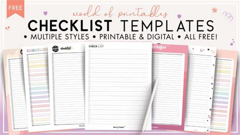 Checklist Layout Template 的图像结果