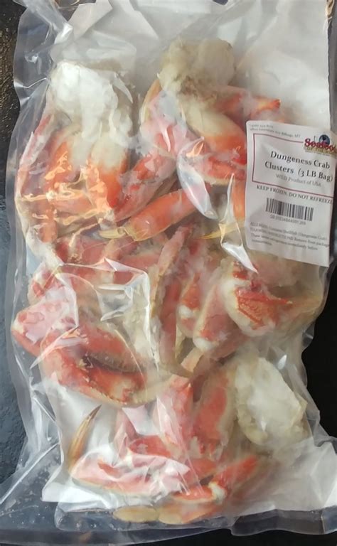Dungeness Crab Clusters (3LB) - Seafoods of the World | Fresh Fish ...