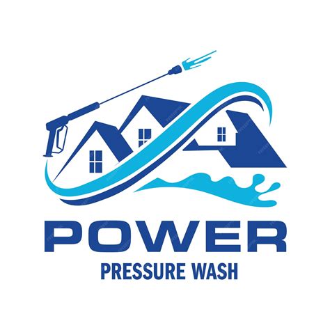 Premium Vector | Pressure power wash spray logo design Professional Power Washing Illustration ...