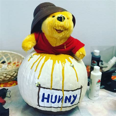 Pumpkin contest 2017, pumpkin decorating, no carve, Winnie the Pooh ...