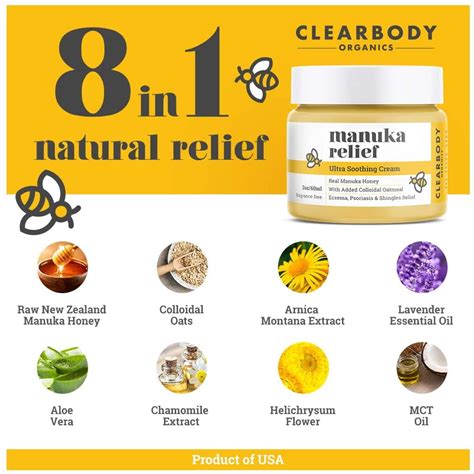 Buy Eczema Psoriasis Cream for Dry Itchy Cracked Irritated Skin- Manuka ...