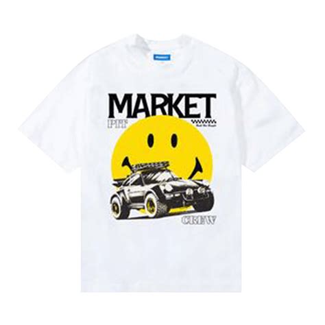 Market Smiley All Four T-Shirt 'white' Price in India | Culture Circle