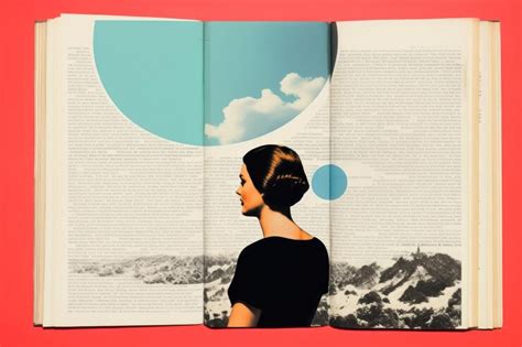 Collage of a open book publication adult text | Premium AI-generated image