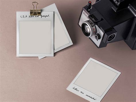 Free Polaroid Mockup Frames (PSD)