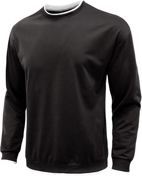 Buy WENKOMG1 Mens Solid Round Neck Sweater,Regular Fit Midweight ...