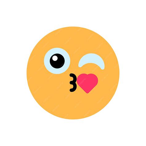 Premium Vector | Circle emoji winks birthday color stroke icon