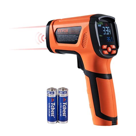 VEVOR Infrared Thermometer, -40~2732°F Dual Laser Temperature Gun Non ...