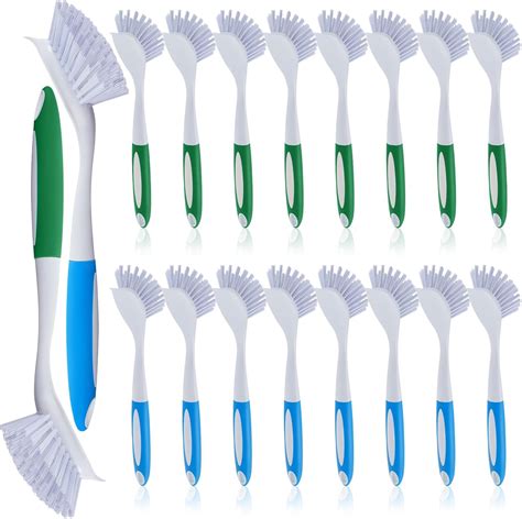 Amazon.com: Hsei 20 Pcs Blue and Green Kitchen Scrub Dish Brush Bulk ...