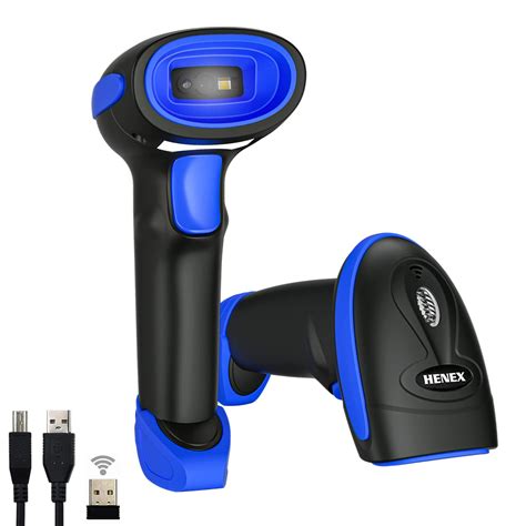 HENEX HC-3208R Wireless Barcode Scanner 2 in 1 Wired QR Code Scanner ...
