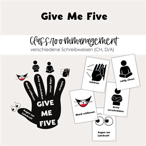 Give Me Five - Classroommanagement | leh.re.rin.nen