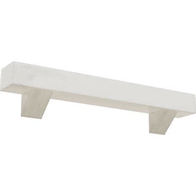 Rustic Smooth Faux Wood Fireplace Mantel Kit w/Breckinridge Corbels ...