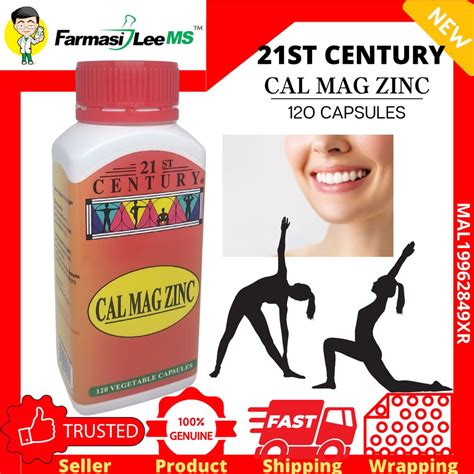 21ST CENTURY CAL MAG ZINC 120 capsules (Exp 09/2026) | Shopee Malaysia