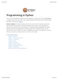 Python - PY1 - Studocu