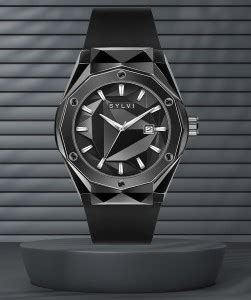 Sylvi 1118 Luxury Look Casual Black Analog With Date Display Men Wrist ...