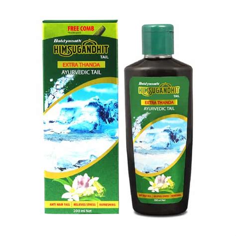 Buy BAIDYANATH AYURVED HIMSUGANDHIT TAIL 200ML | COOLING THANDA TEL ...