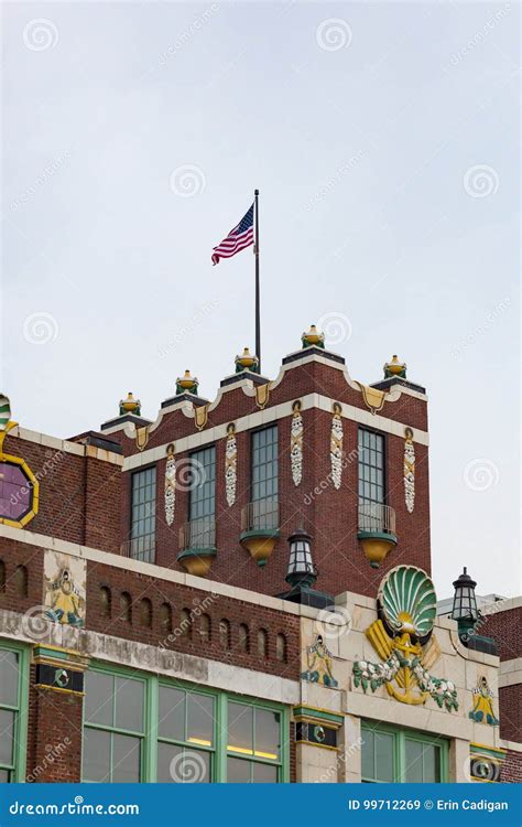 Asbury Park Convention Hall Editorial Stock Image - Image of building ...
