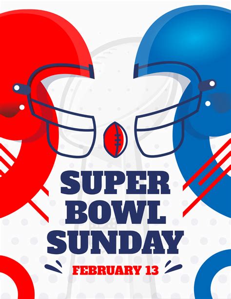 Free Super Bowl Flyer Templates, Editable and Printable