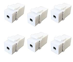 diyTech 3.5mm Stereo Keystone Jack, Female to Female, in-line Modular ...