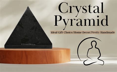 Crystal Heaven Certified Black Tourmaline Pyramid - 1" Inch Pyramid for ...