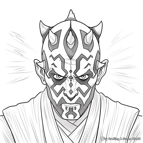 Darth Maul Coloring Pages - Free & Printable!