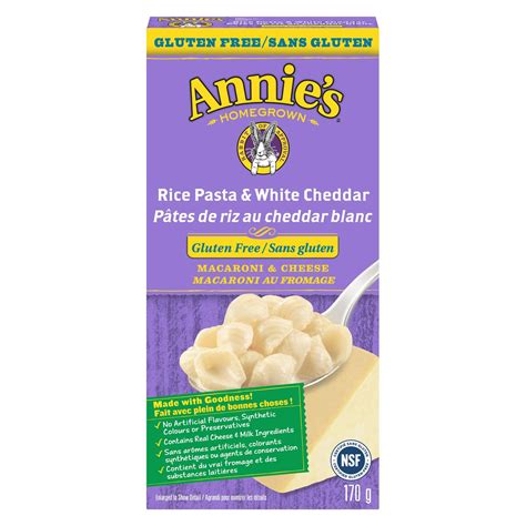 Annie's Homegrown Gluten Free White Cheddar Macaroni & Cheese, 170g/6