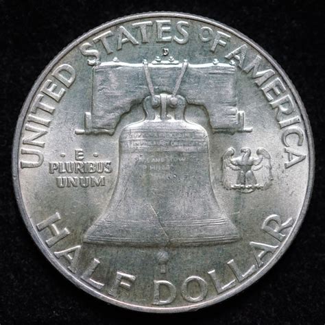 1957 Denver Silver Franklin Half Dollar - Numismax