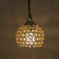 Buy Homesake ® 25W Crystal Hanging Pendant Half Globe Hanging Light ...