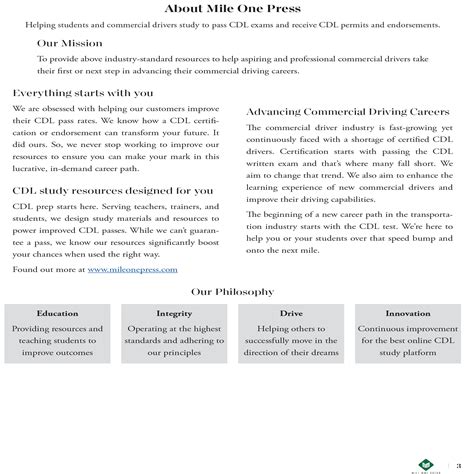 Double Triple Trailer Endorsement Book | Mile One Press