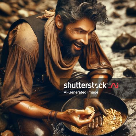 Gold Prospector Finding Gold AI-generated image 2409361345 | Shutterstock