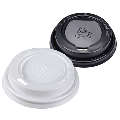 75 Mm Paper Coffee Cup Lid Tea Recycled Drinking Hotel Ktv Drink white ...