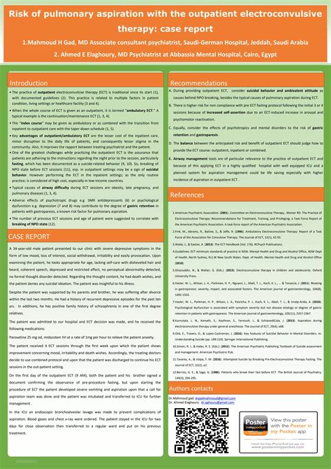 Risk of pulmonary aspiration with the outpatient electroconvulsive ...