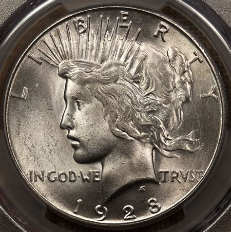 1928-S Peace Dollar, PCGS MS64+ CAC - David Kahn Rare Coins